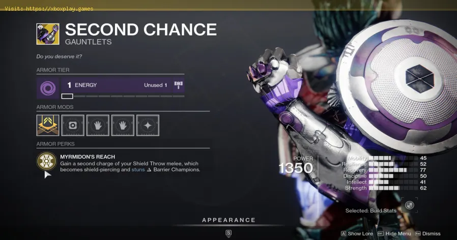 Destiny 2: So erhalten Sie Stulpen der zweiten Chance