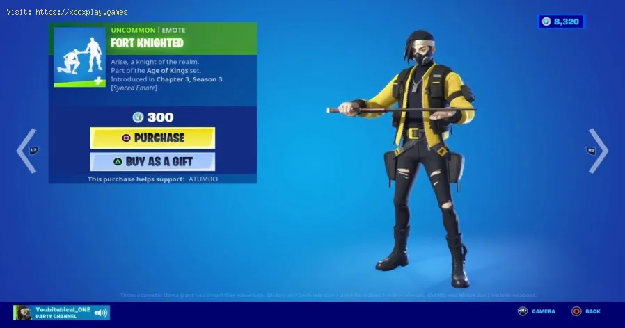 Fortnite : comment obtenir l'emote chevalier fortifié