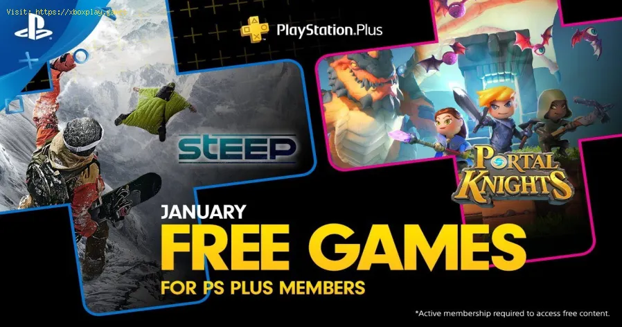 PS Plus: in January free Steep and it's free