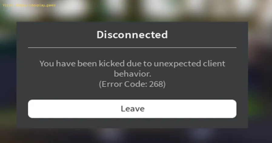 How to Fix Error Code 268 Roblox