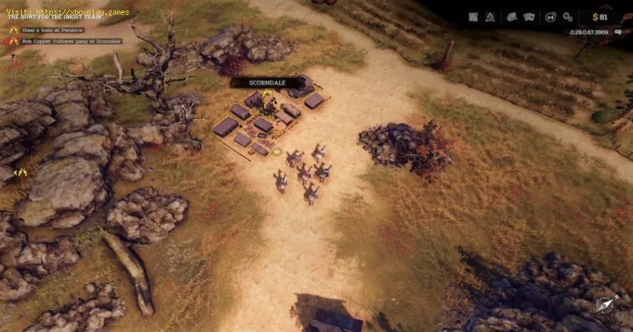 Où trouver la bande du vautour cuivré dans Hard West 2
