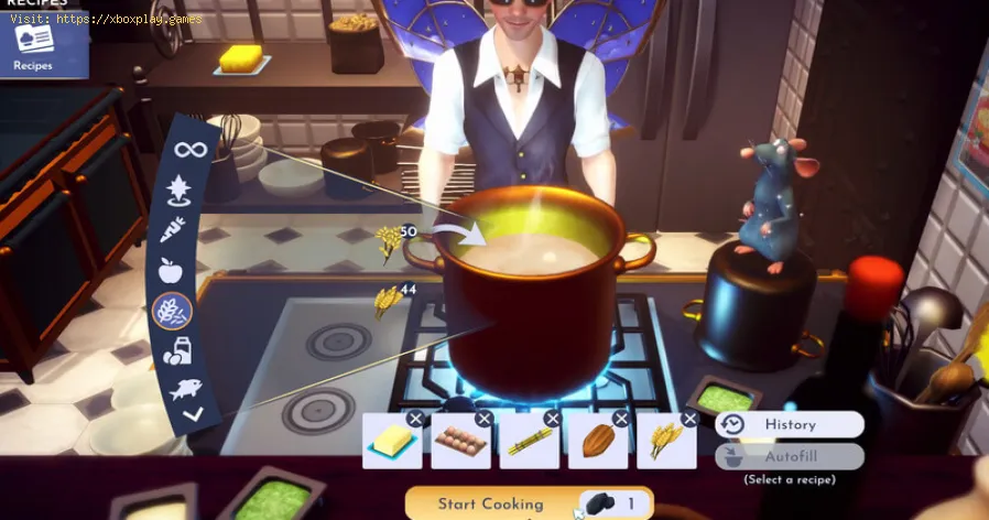 Receita de bolo de aniversário em Disney Dreamlight Valley