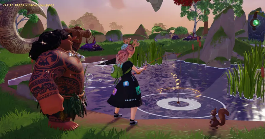 Localização do atum em Disney Dreamlight Valley