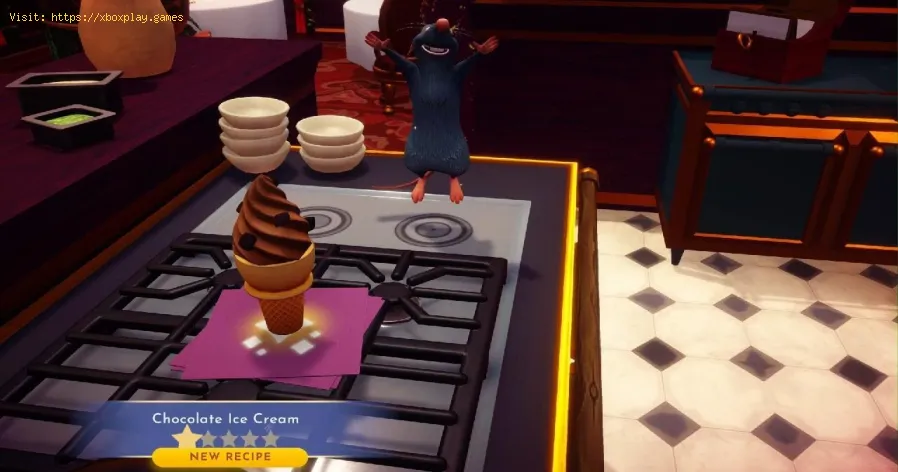 Ricetta gelato al cioccolato in Disney Dreamlight Valley