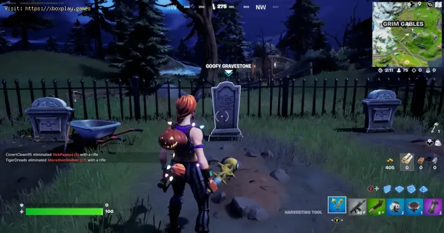 Fortnite でグーフィーの墓石を操作する方法 - Japanese-1