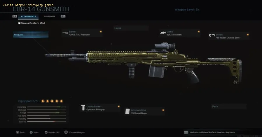 mejor clase de EBR-14 en MW2 - Consulta nuestras Guia