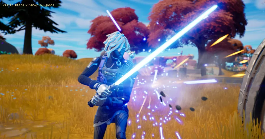 encontrar blasteres y sables de luz de Star Wars en Fortnite