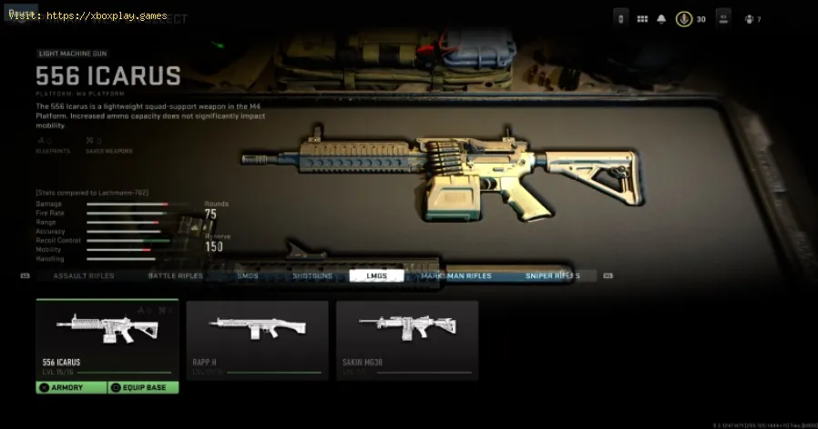 melhor classe de 556 Icarus LMG em MW2
