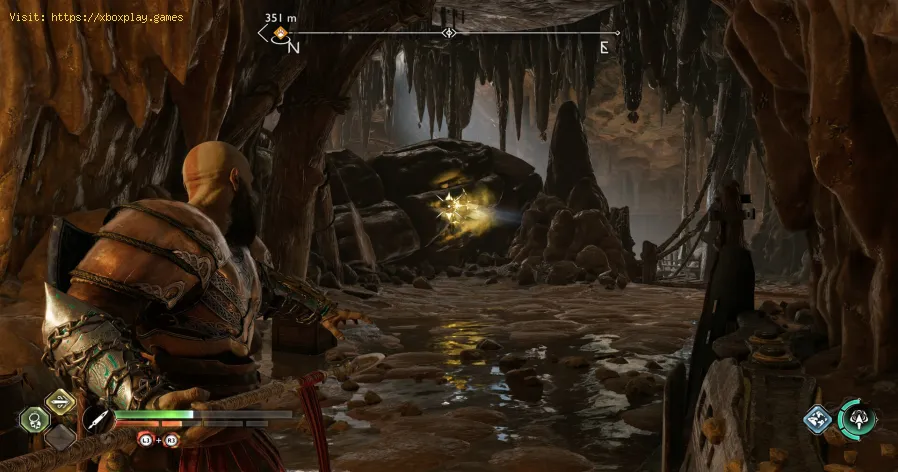 Come rompere le rocce gialle incrinate in God Of War Ragnarok