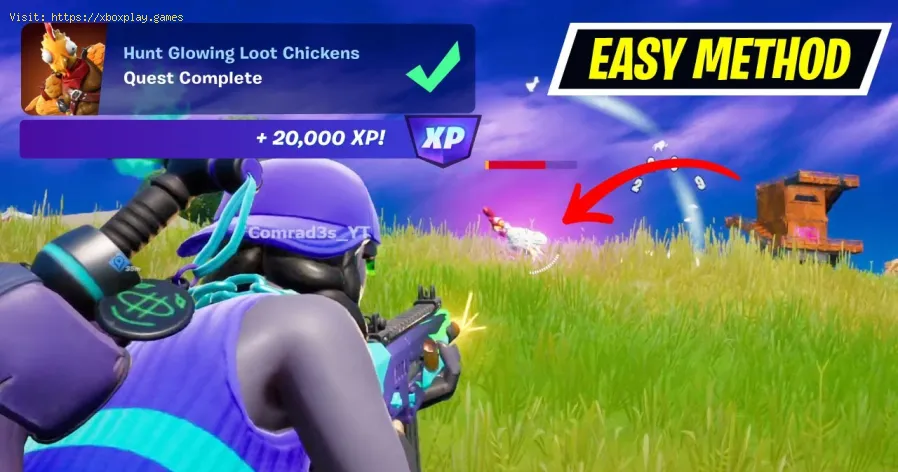 Onde encontrar a galinha brilhante em Fortnite