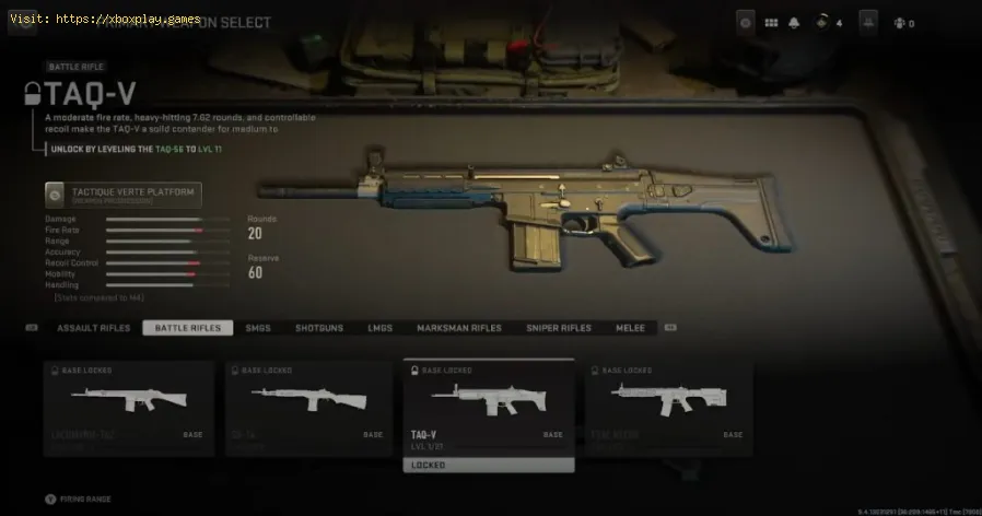 meilleure classe TAQ-V dans Warzone 2