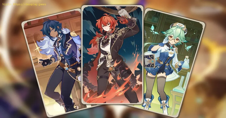Charakterkarten im Genius Invocation TCG für Genshin Impact