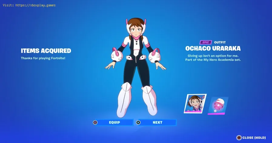 Come ottenere la pelle di Uraraka in Fortnite