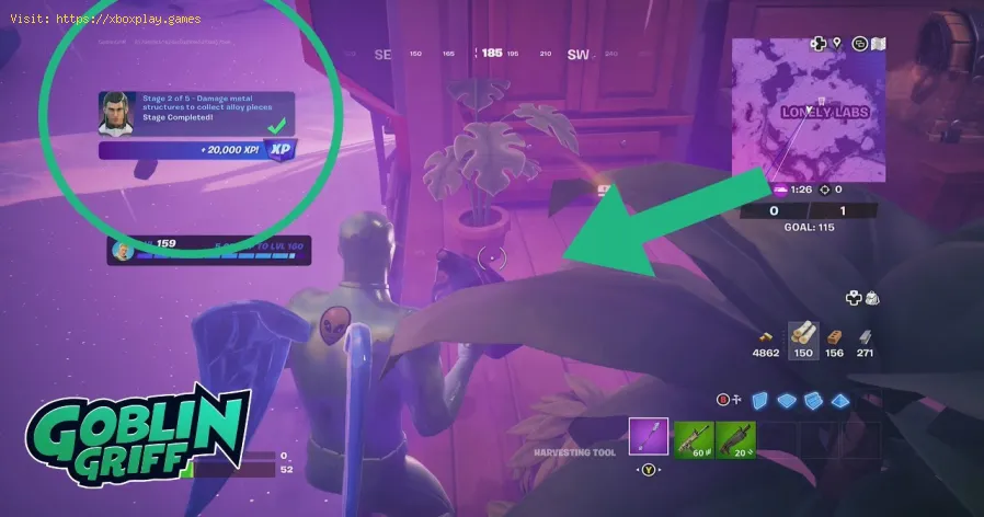 endommager les structures métalliques dans Fortnite