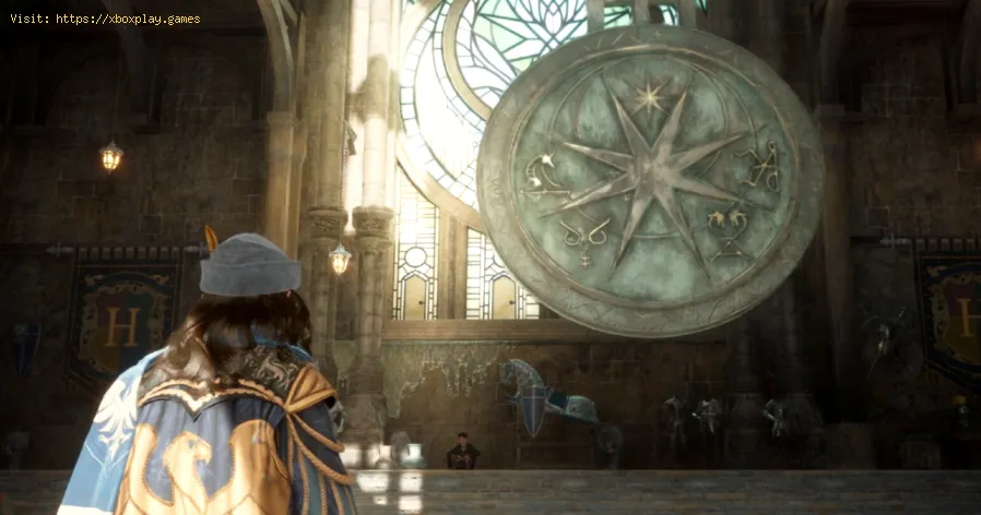 quebra-cabeça da porta da torre do relógio em Hogwarts Legacy
