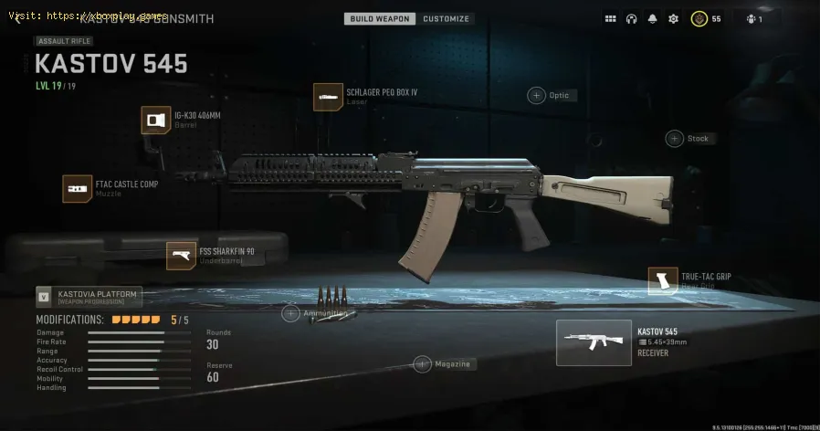 la meilleure classe de Kastov 545 dans la saison 2 de MW2