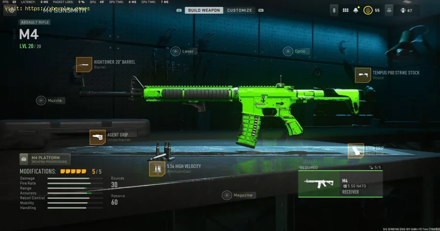 meilleure classe M4 en MW2 saison 2