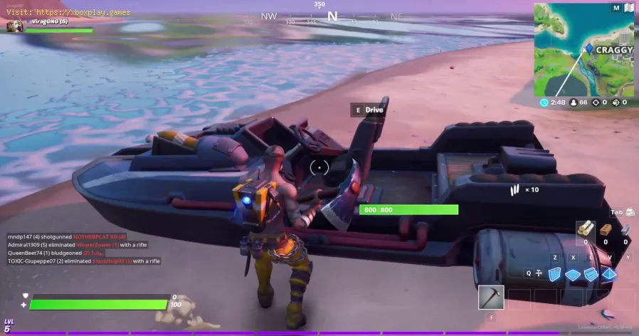 Fortnite Capitolo 2: Come trovare barche a motore