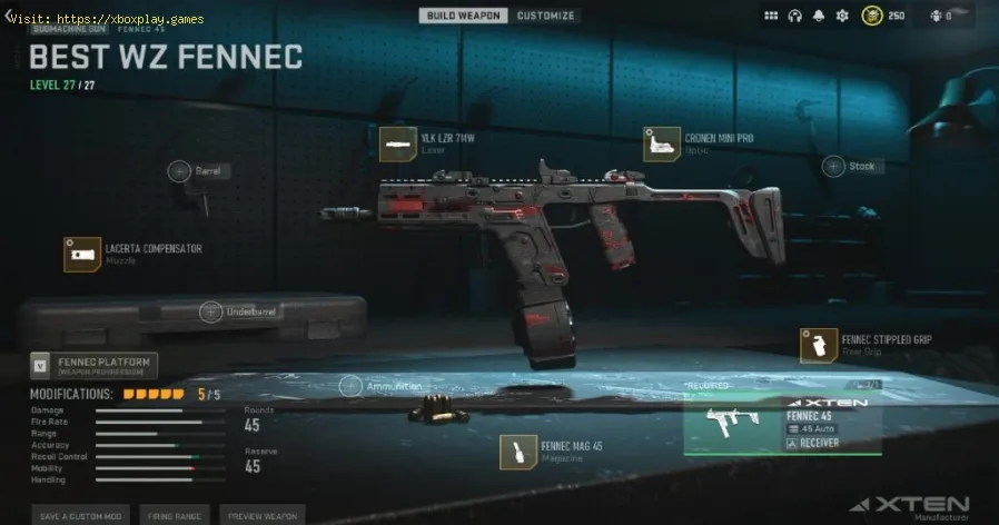 mejor clase de Fennec 45 en Warzone 2 temporada 3