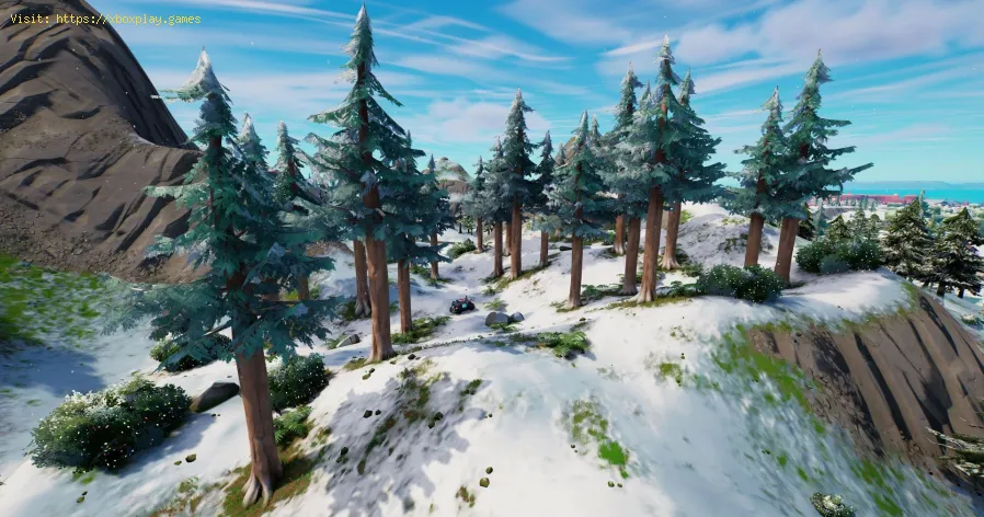 FinSie Timber Pine und schlagen Sie sie in Fortnite nieder