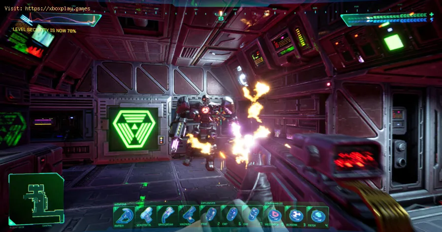 nodo de energía de la cabina de vuelo en System Shock