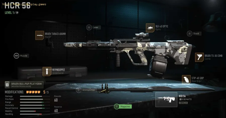 mejor clase de HCR 56 en MW2 temporada 4