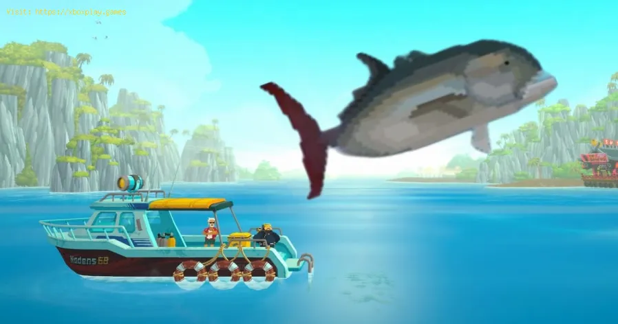 cattura il pesce pappagallo cornuto in Dave The Diver