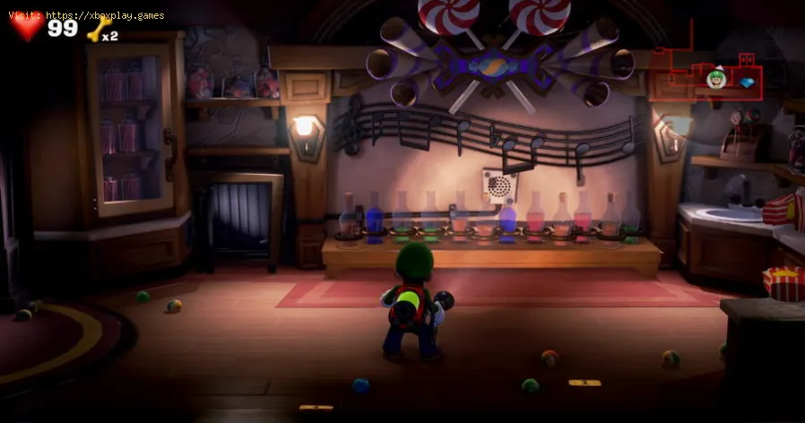 Luigi’s Mansion 3: rompecabezas de la cámara de escala