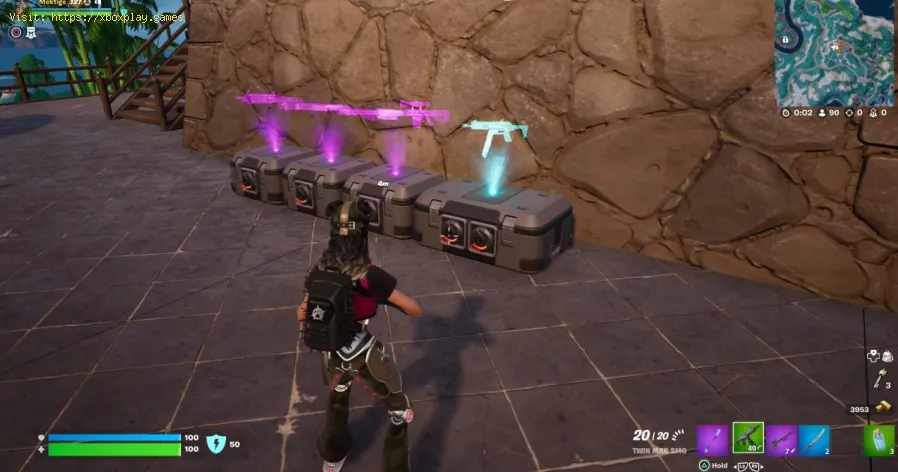 la recherche du coffre de deux serrures dans Fortnite