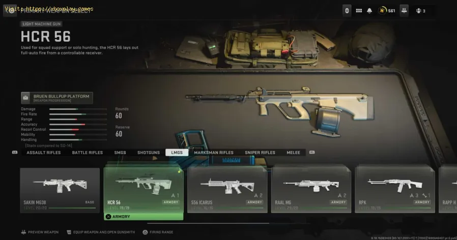 Meilleure classe du HCR 56 dans la saison 5 de MW2
