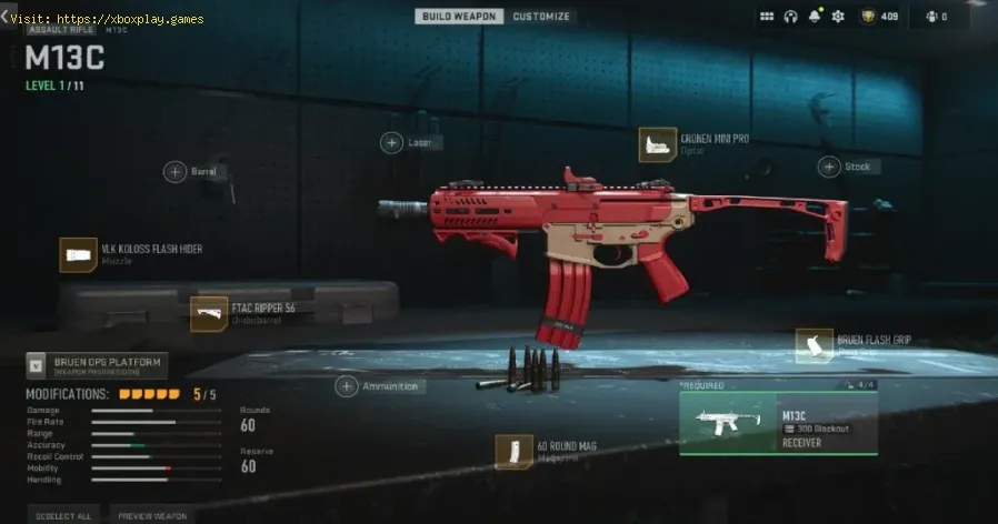 Mejor clase de M13C en MW2 temporada 5
