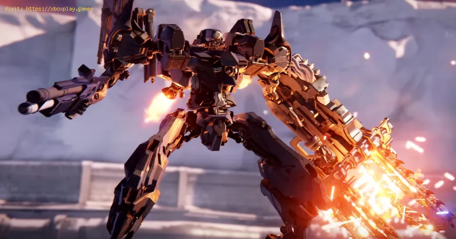 canon Gatling et tétrapode dans Armored Core 6