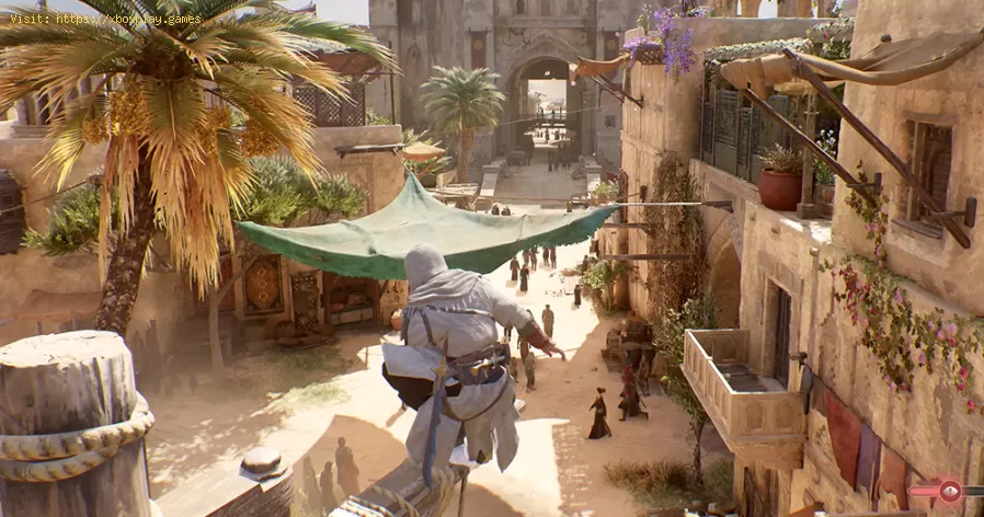 entrez dans les environs du Palais dans AC Mirage