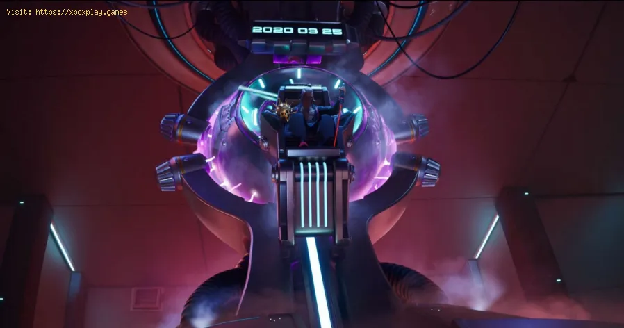 encontre a máquina do tempo em Fortnite