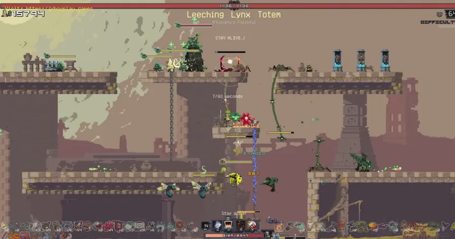 il manufatto di vetro in Risk of Rain Returns