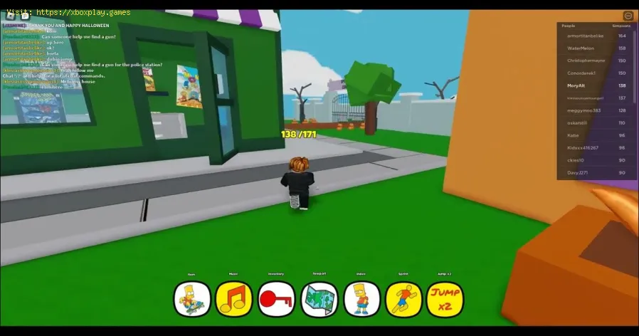 encontrar a Elastic Bart en Roblox Find the Simpsons