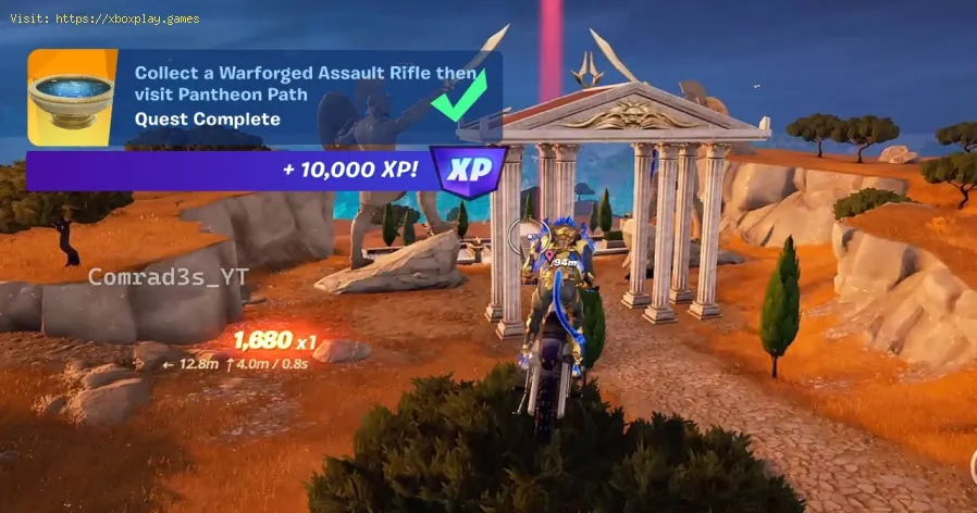 Fortnite: find the Pantheon Path