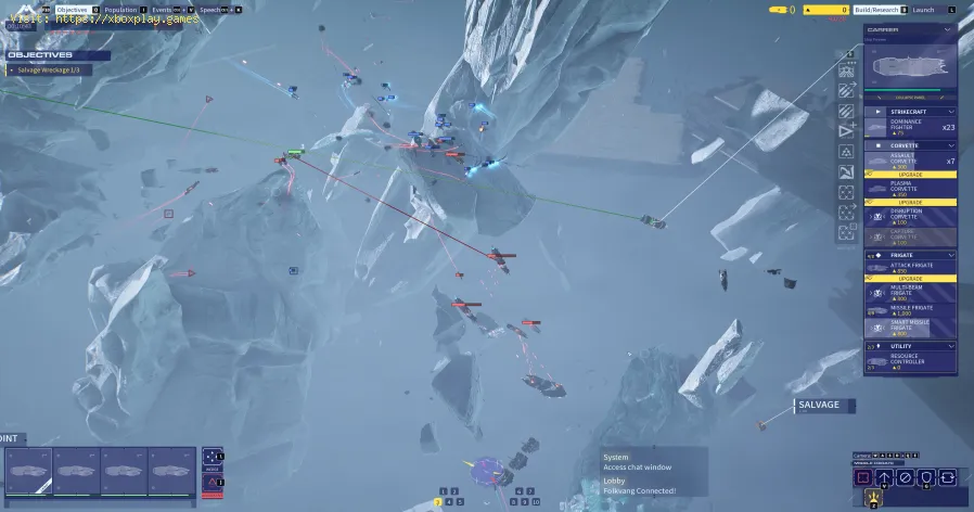 Platzieren Sie Minen in Homeworld 3