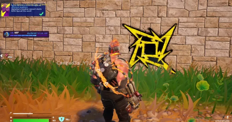 rociar imágenes de conciertos de Metallica en Fortnite
