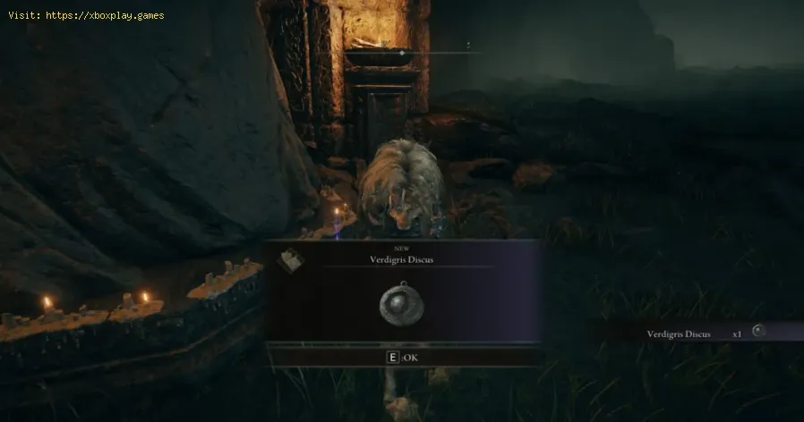 obtenha o talismã Verdigris Discus em Elden Ring