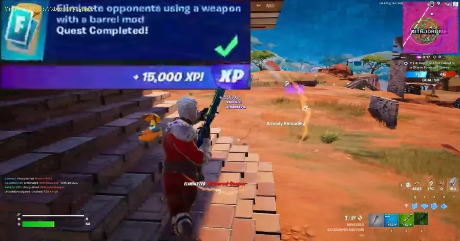 utiliser un mod baril dans Fortnite