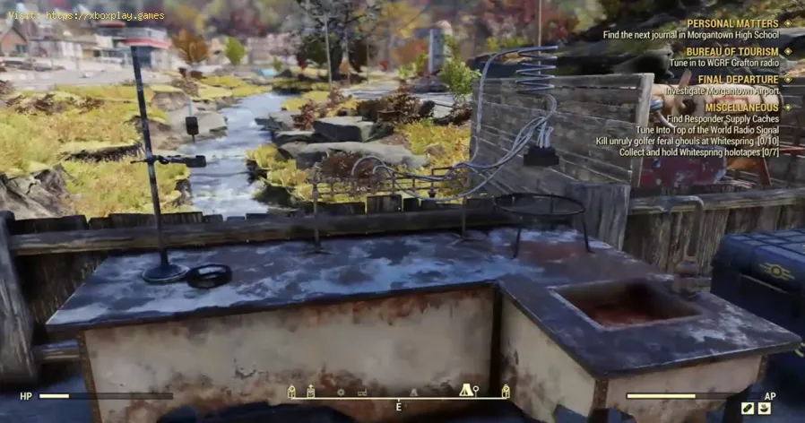 trouver de l'engrais dans Fallout 76