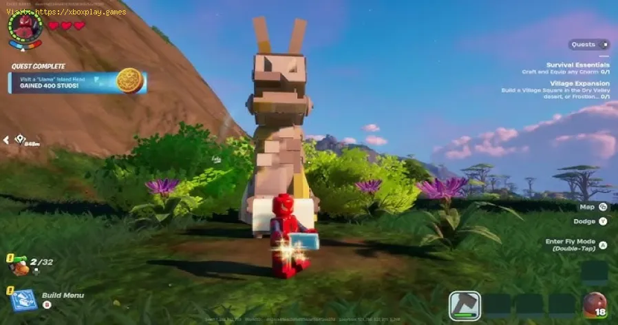 Lego Fortnite: Come visitare un Llama Island Head