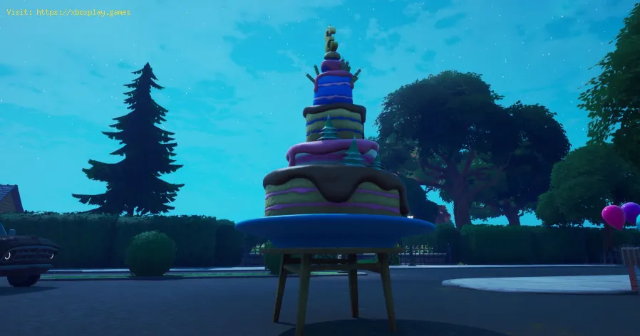 Fortnite: Wie man Stücke einer Geburtstagstorte isst