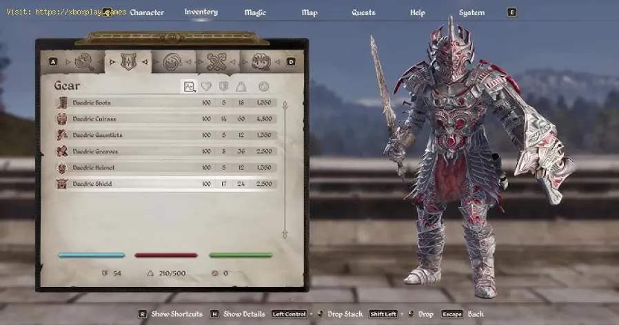 Oblivion Remastered: Cómo conseguir una armadura daédrica