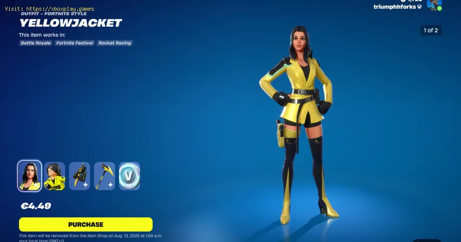 Fortnite: Ottieni il pacchetto iniziale Yellowjacket
