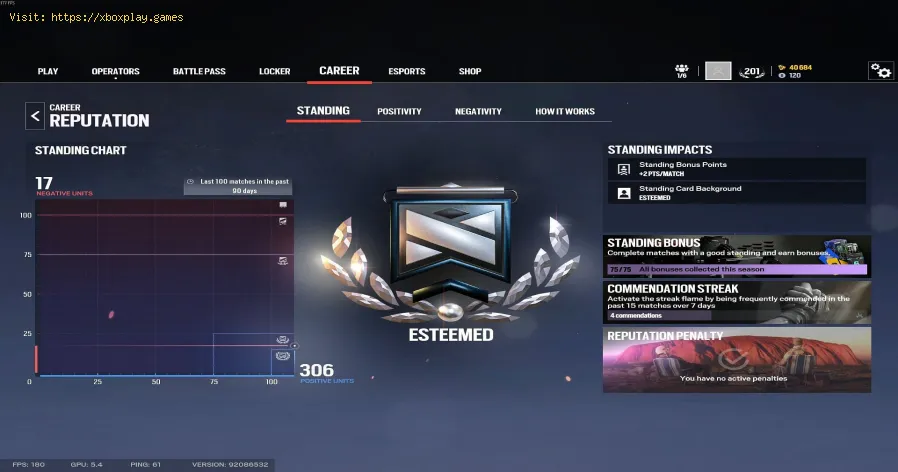 Rainbow Six Siege X: How to increase Reputation