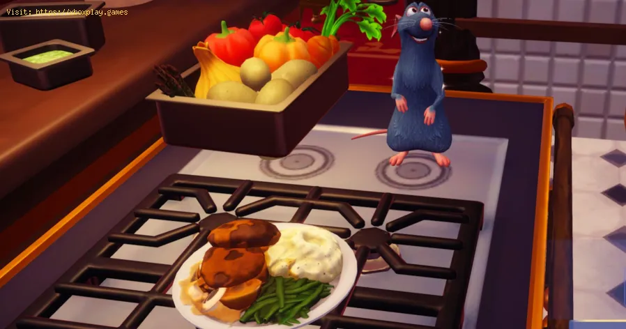 Disney Dreamlight Valley: Preparar filete de hamburguesa