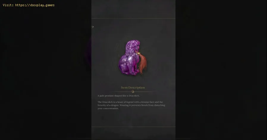 Wuchang Fallen Feathers: Get Dracolich Pendant