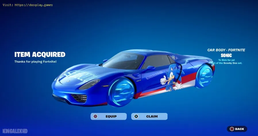 Fortnite: Tutti i cosmetici per auto di Sonic the Hedgehog